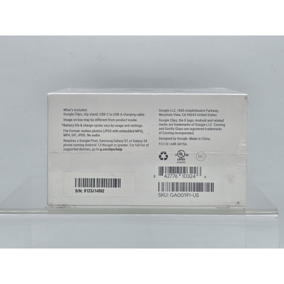 Google Clips Camera GA00191-US 16GB - NEW- in Box -SEALED - Picture 5 of 5